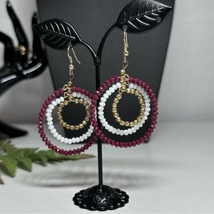 Beaded Dangle Drop Earrings